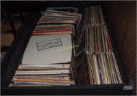 Huge 40” X 24” Box Filled W Hundreds Assorted LPs