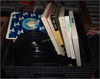 Vintage 45 Rpm Records Milk Crate Filled Lot