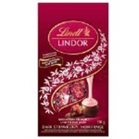 Lindt LINDOR Dark Chocolate Strawberry Truffles