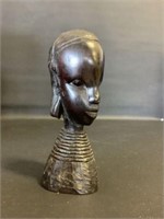 Heavy ebony hand crafted Figural 5"h