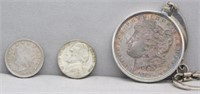 1886 MORGAN SILVER DOLLAR AND 1905 AND 1945-S