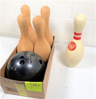bowling ball & pins