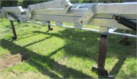 Pair of metal stands 31"T x 7'W x 15"D. Note: May