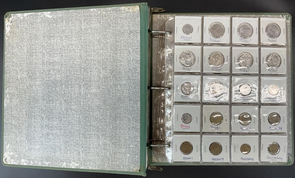 Binder with 350+ Foreign Coins
