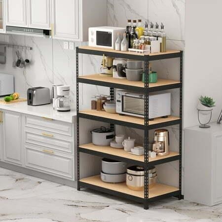 TrumanPick Metal Shelves 48 W x 18 D x 71 H.