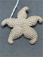 TAXCO MEXICO STERLING SILVER STARFISH BROOCH