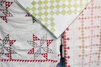 Two Pieced Quilts and a Quilt Top
