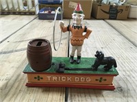 Reproduction Trick Dog Cast Iron Bank…Works