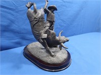 Resin Bull Rider Figure