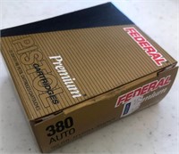 Box of Federal .380 Auto Cartridges