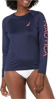 Nautica Women's SM Swimwear Long Sleeve Rashguard