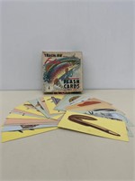 Vintage "Teach me about Fishes? flash cards box