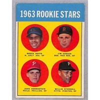 1963 Topps Willie Stargell Rookie Crease Free