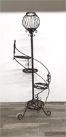 Vintage iron plant rack