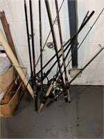 LOT OF FISHING RODS