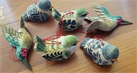 Hand-carved Wooden Bird Ornaments All About 3"