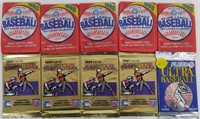 Baseball Card Packs incl 1991 OPC, Fleer '91