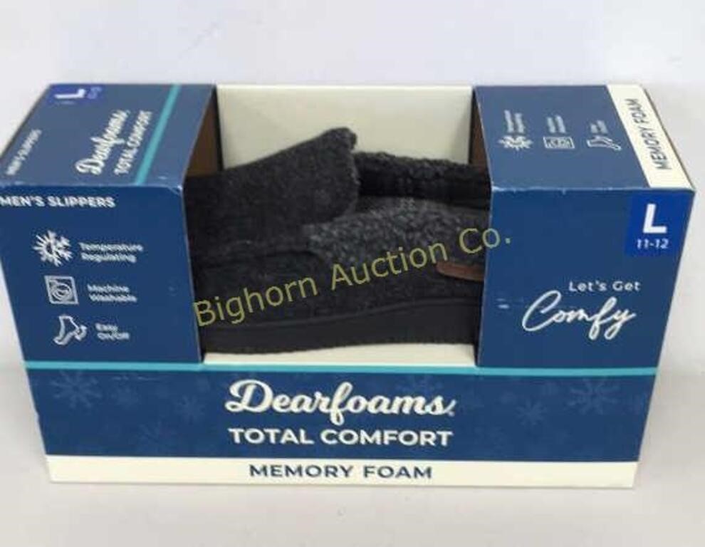Dearfoams Total Comfort Men’s Slippers Size 11-12