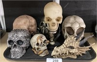 Artificial Skulls, Halloween Decoration.