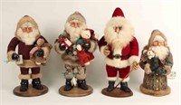 Four Dani Santa Claus Figures