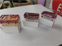 Set of 3 Radio Flyer wagons, 4" long, in original