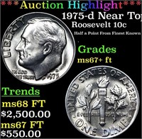 ***Auction Highlight*** 1975-d Roosevelt Dime Near