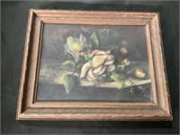 Floral Oil on CanVas Framed Print.