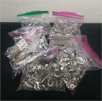 Seven assorted bags of hardware