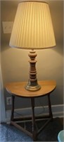 Half Table with Lamp