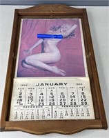 1955 Marilyn Monroe Calander W/ Display Board