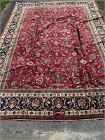 Mashad Handmade Rug 9'7" X 13' - Signed Rug