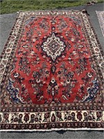 Hamedan Handmade Rug 6'8" X 10'1"