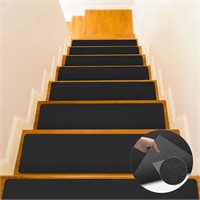 Rubber Stair Treads for Wooden Steps  4Pcs