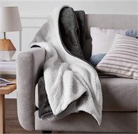 New- Amazon Basics Soft Micromink Sherpa Blanket