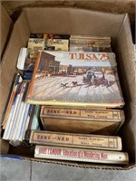 Box of Var Books Tulsa 75yrs Lonesome Dove +