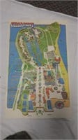 Vintage 1972-1974 Cedar Point Amusement Park map!