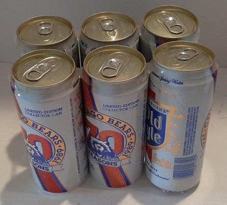 Old Style beer 6 pack 1989 Chicago Bears 70