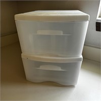 2 Sliding Drawer Storage Containers