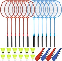 12 Pack Badminton Rackets