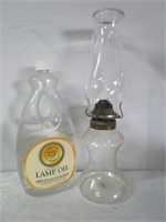 Vintage Oil Lamp with Oil - Pick up only