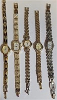 F - LOT OF 5 WATCHES (B2)