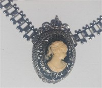 Cameo Style Necklace