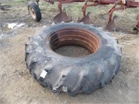 (1) Firestone 20.8/38" Tire On Double Bevel Rim