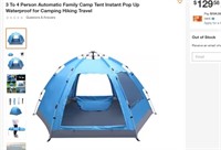 WF5069 3 To 4 Person Automatic Family Camp Ten
