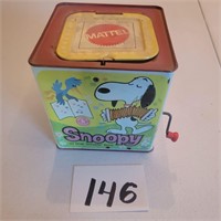 Snoopy In The Box, Metal Toy