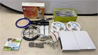 WII CONSOLES -CONTROLLERS-SPORTS GAME-RACQUETS