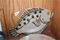 STUDIO ART POTTERY FISH TRAY