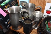 PEWTER CUP - PITCHERS - SILVERPLATED PITCHER