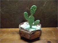 Planter with a Fake Cactus