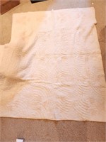 Antique White-on-White Hand-stitched Quilt